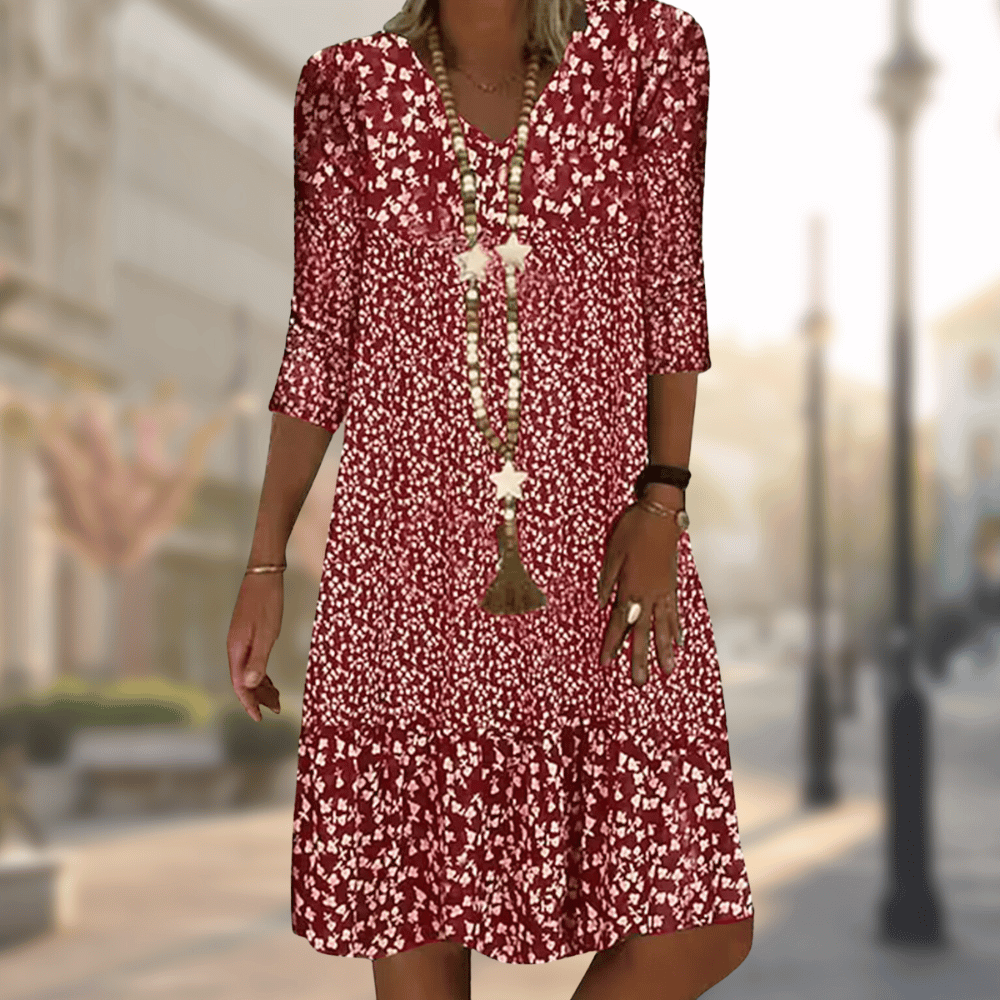 Elegantes Midikleid mit schmeichelhafter Passform | Ideal für Frühling und Herbst