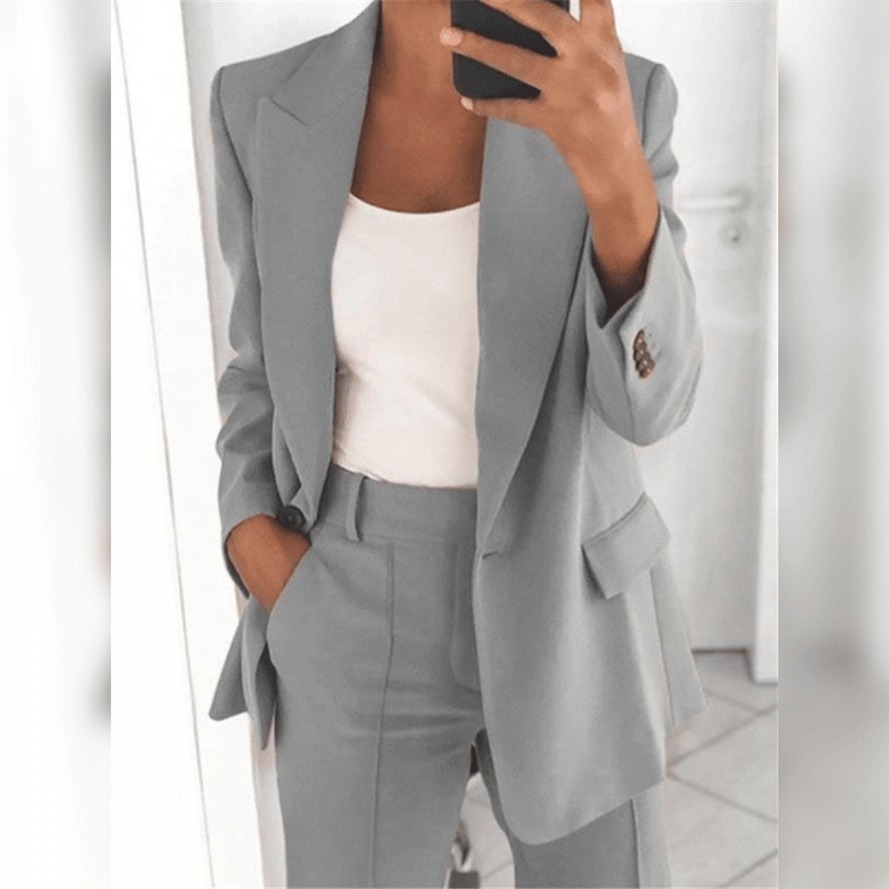 Damen-Tailleur mit Blazer und Hose | Ideal für Frühling und Herbst