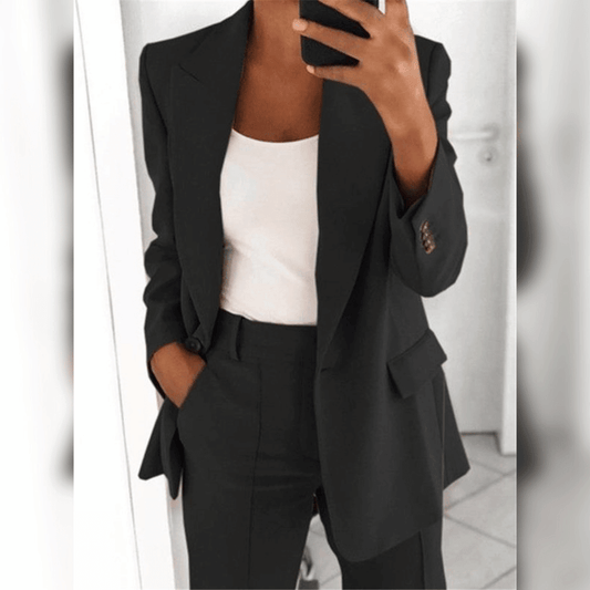 Damen-Tailleur mit Blazer und Hose | Ideal für Frühling und Herbst