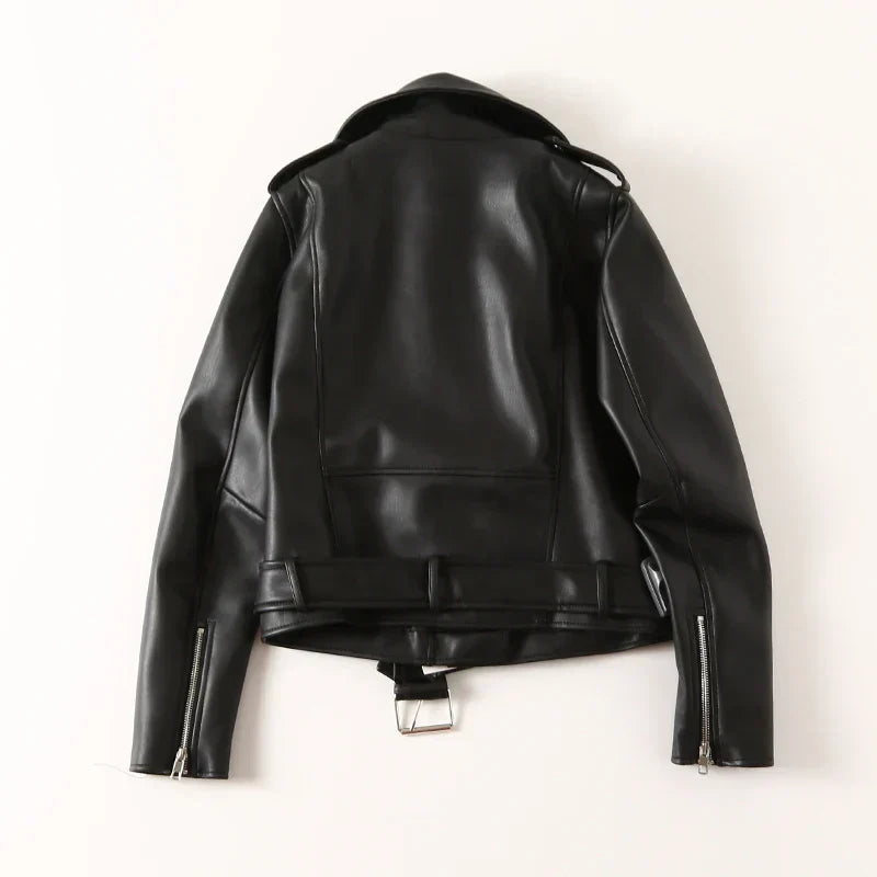 Vintage Motorradjacke für Damen | Ideal für Herbst und Frühling