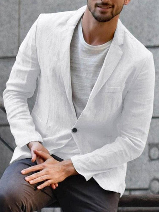 Aleksei - Trendige moderne Leinenjacke für Männer