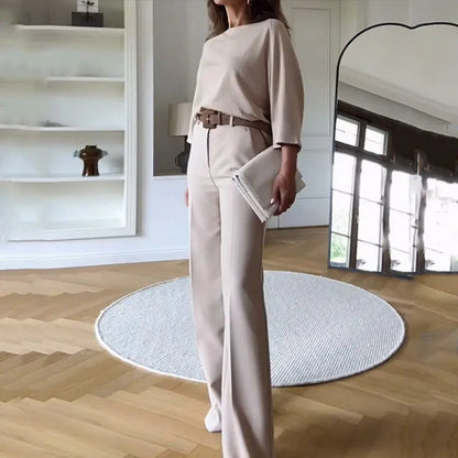 Elegantes Top und Hose Set - Ideal für Frühling und Herbst