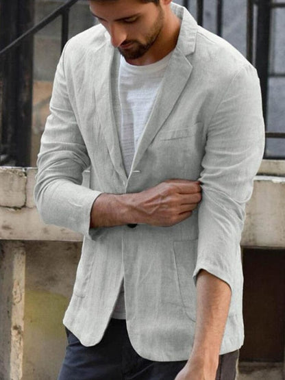 Aleksei - Trendige moderne Leinenjacke für Männer