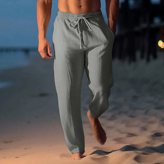Leichte Leinenhose mit Atmungsaktivem Stoff für Herren | Ideal für den Sommer