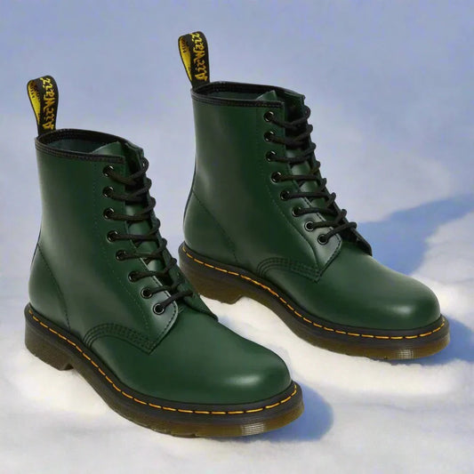 Hochwertige Lederstiefel mit rutschfester Sohle, wasserdicht, robust, isolierend, - Ideal für Herbst und Winter