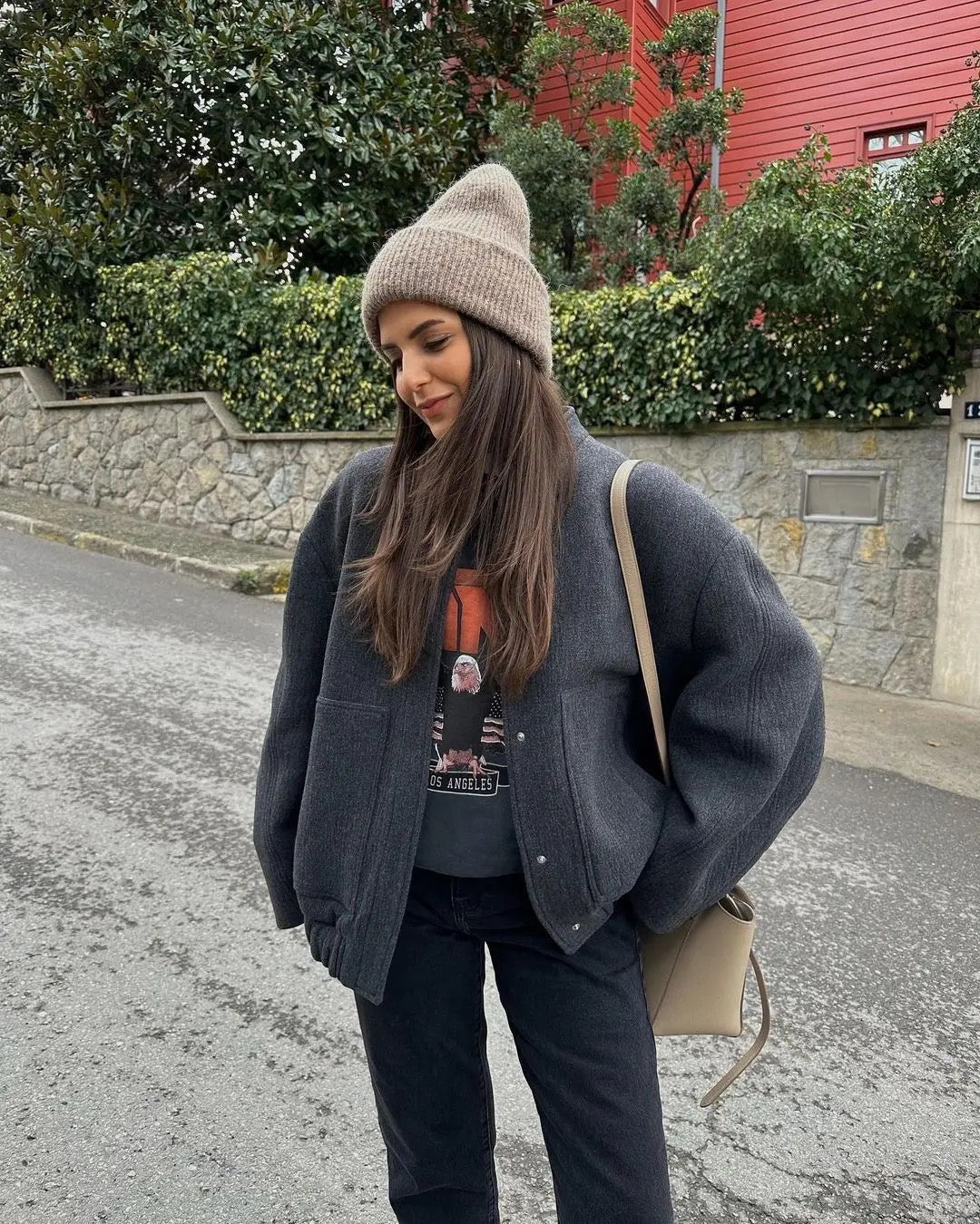 Damen-Tweedjacke mit klassischem Design – Ideal für den Winter