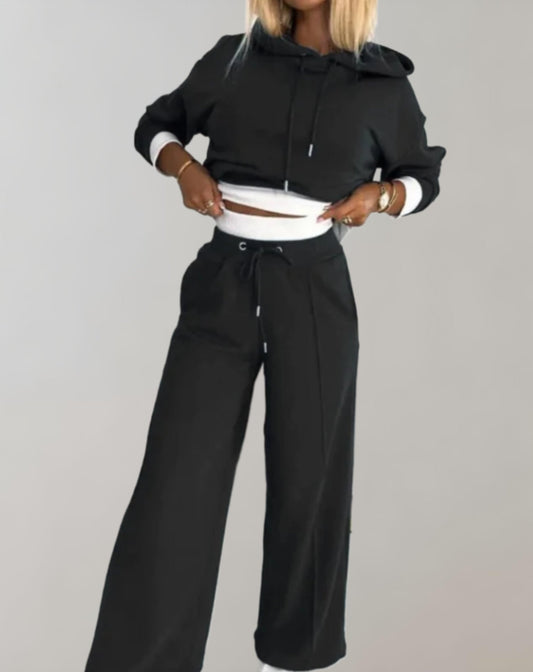 Elegantes Damen Zweiteiler-Set mit taillierter Hose I Ideal für Frühling und Herbst