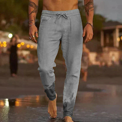 Herren Leichte Leinenhose mit Bequemer Passform I Ideal für den Sommer