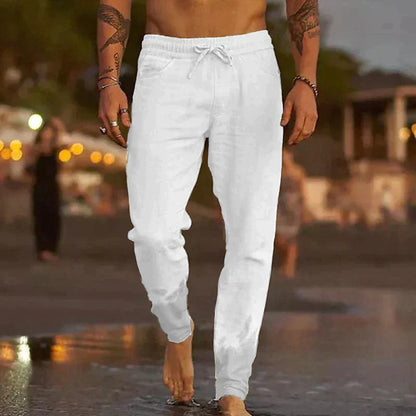 Herren Leichte Leinenhose mit Bequemer Passform I Ideal für den Sommer