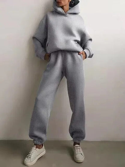 Warmer Hoodie- & Jogginghosen-Set für Damen | Ideal für den Winter