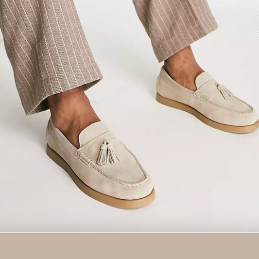 Herren-Leder-Loafer mit weicher Polsterung und rutschfester Sohle – ideal für Frühling und Herbst