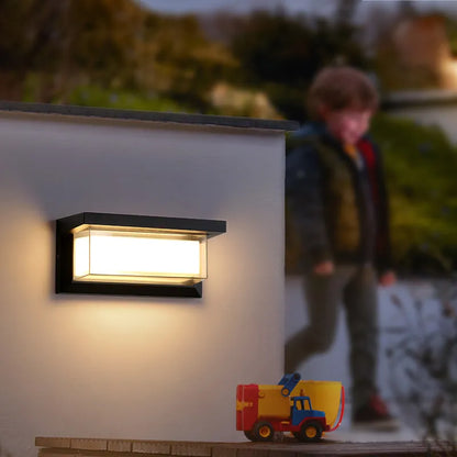 Wetterfeste LED-Wandleuchte mit Bewegungssensor