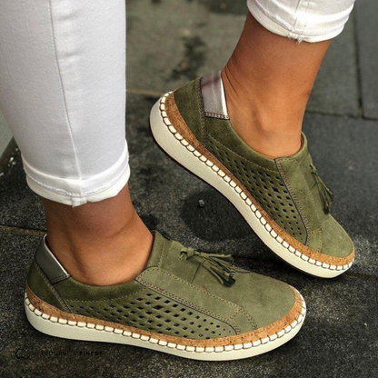Damen-Sommer-Slip-On-Schuhe mit Fußgewölbestütze und rutschfester Sohle