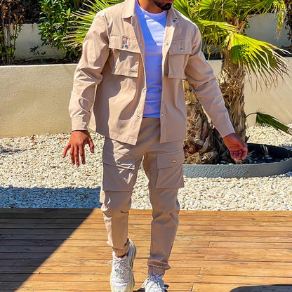 Herren-Trainingsanzug mit Jacke & Hose – Ideal für Frühling & Herbst
