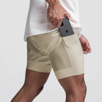 Atmungsaktive Fitness-Shorts mit Elastischem Innenfutter I Ideal für Frühling und Sommer