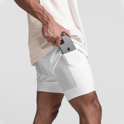 Atmungsaktive Fitness-Shorts mit Elastischem Innenfutter I Ideal für Frühling und Sommer