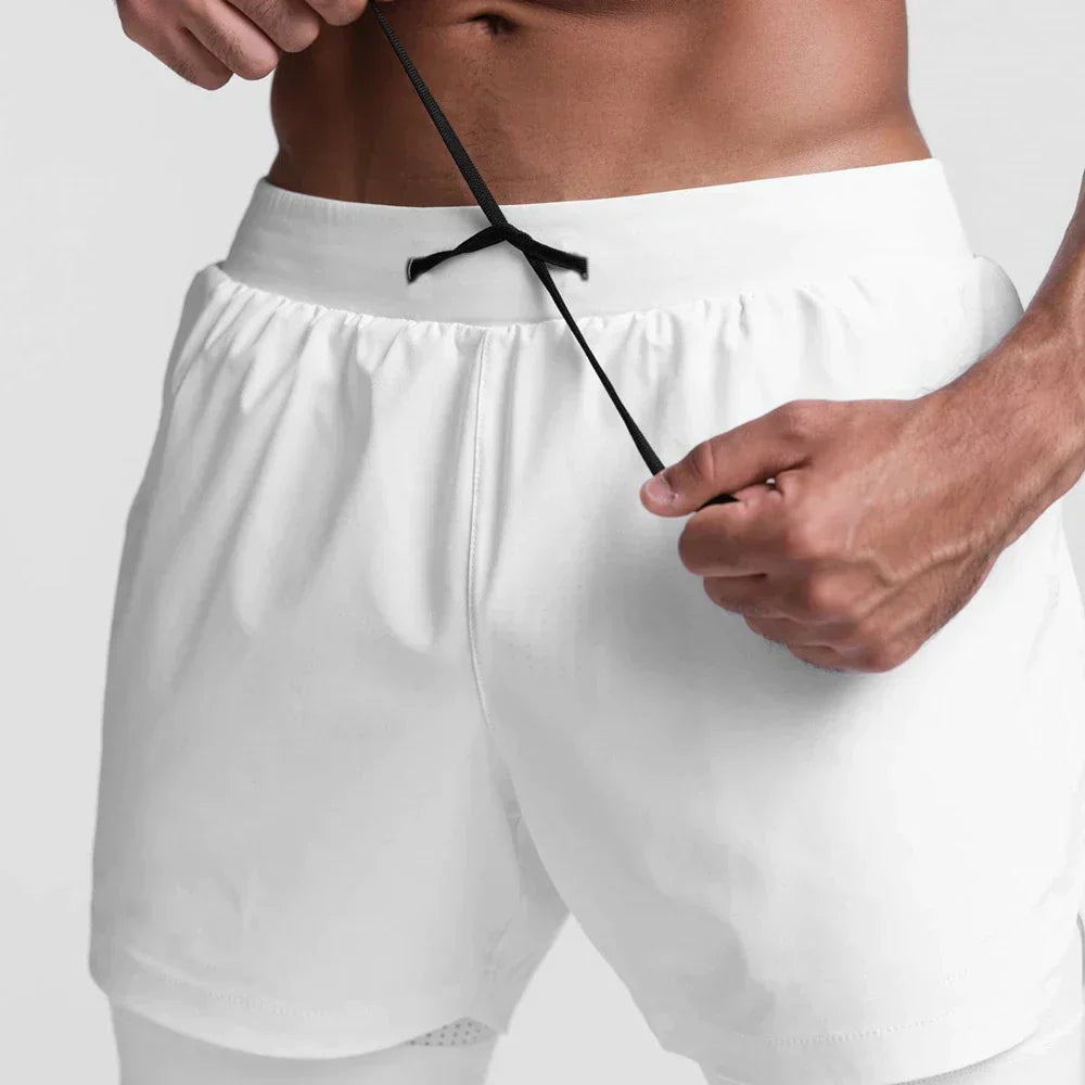 Atmungsaktive Fitness-Shorts mit Elastischem Innenfutter I Ideal für Frühling und Sommer