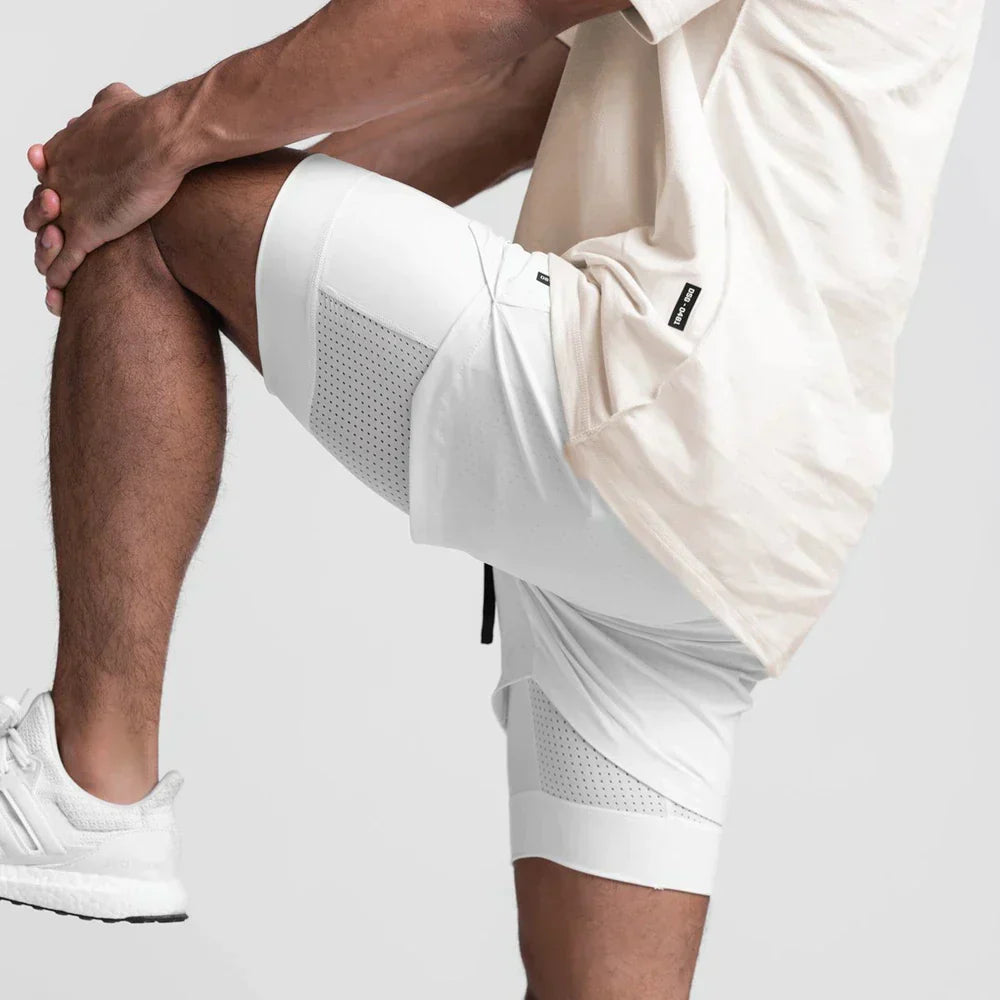 Atmungsaktive Fitness-Shorts mit Elastischem Innenfutter I Ideal für Frühling und Sommer