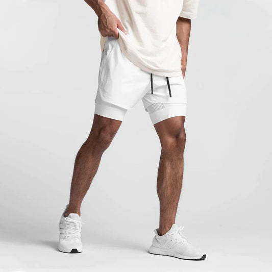 Atmungsaktive Fitness-Shorts mit Elastischem Innenfutter I Ideal für Frühling und Sommer