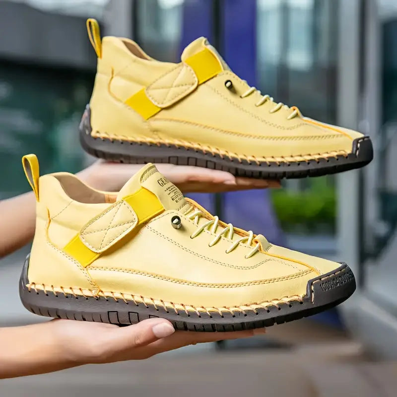 Damen Orthopädische Sneaker Mit Breiter Zehenbox Und Elastikeinsätzen