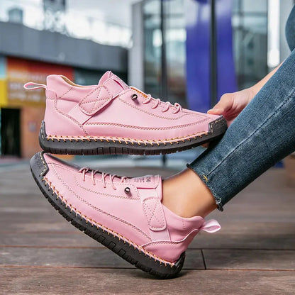 Damen Orthopädische Sneaker Mit Breiter Zehenbox Und Elastikeinsätzen