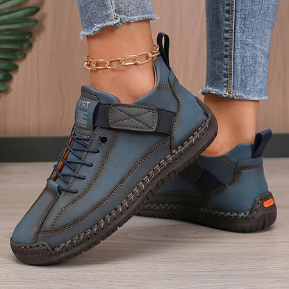 Damen Orthopädische Sneaker Mit Breiter Zehenbox Und Elastikeinsätzen