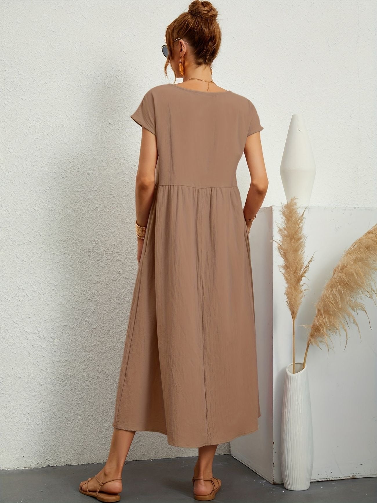 Midi-Kleid mit eleganter Passform & weichem Stoff | Ideal für Frühling & Sommer