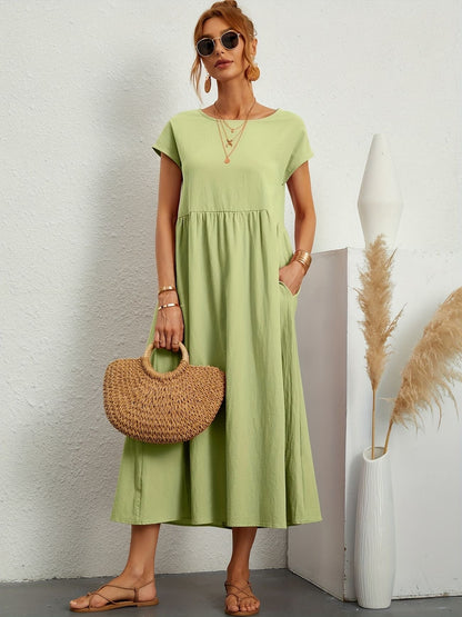 Midi-Kleid mit eleganter Passform & weichem Stoff | Ideal für Frühling & Sommer