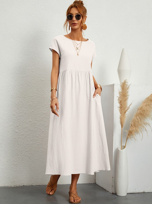 Midi-Kleid mit eleganter Passform & weichem Stoff | Ideal für Frühling & Sommer