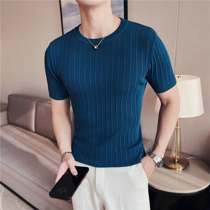 Herren Slim Fit Strickpullover – Ideal für Frühling und Herbst