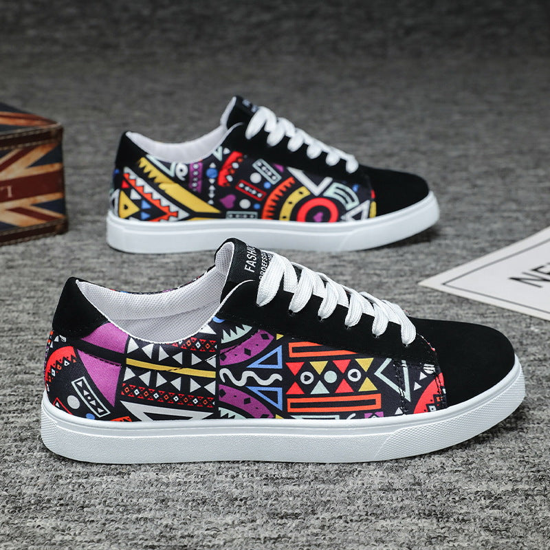 Herren Skate-Sneaker in Übergröße Low-Top mit Mesh-Futter und Gummisohle