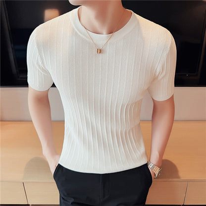 Herren Slim Fit Strickpullover – Ideal für Frühling und Herbst