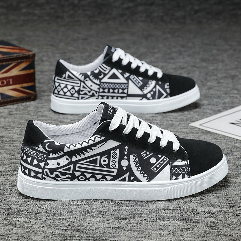 Herren Skate-Sneaker in Übergröße Low-Top mit Mesh-Futter und Gummisohle