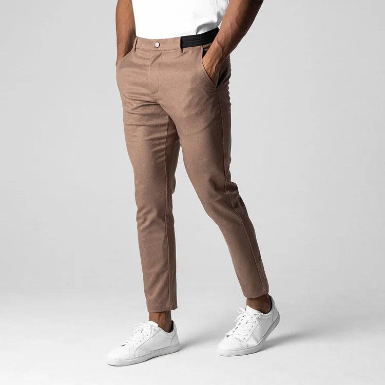 Herren Stretch-Chinos mit Tapered Fit I Ideal für Frühling und Herbst