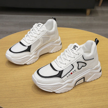 Low-Top Plateausneaker mit Höhenerhöhung & PU-Obermaterial | Ideal für den Sommer