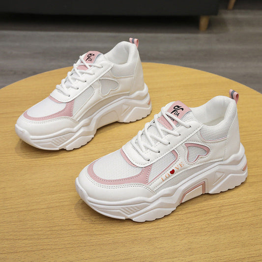 Low-Top Plateausneaker mit Höhenerhöhung & PU-Obermaterial | Ideal für den Sommer