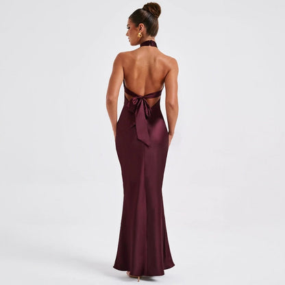 Rückenfreies Ärmelloses Maxikleid mit Schnürdesign | Perfekt für den Sommer