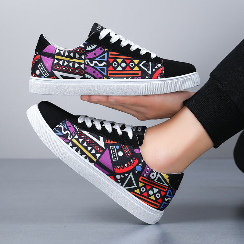 Herren Skate-Sneaker in Übergröße Low-Top mit Mesh-Futter und Gummisohle