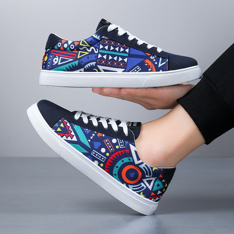 Herren Skate-Sneaker in Übergröße Low-Top mit Mesh-Futter und Gummisohle