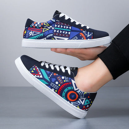 Herren Skate-Sneaker in Übergröße Low-Top mit Mesh-Futter und Gummisohle