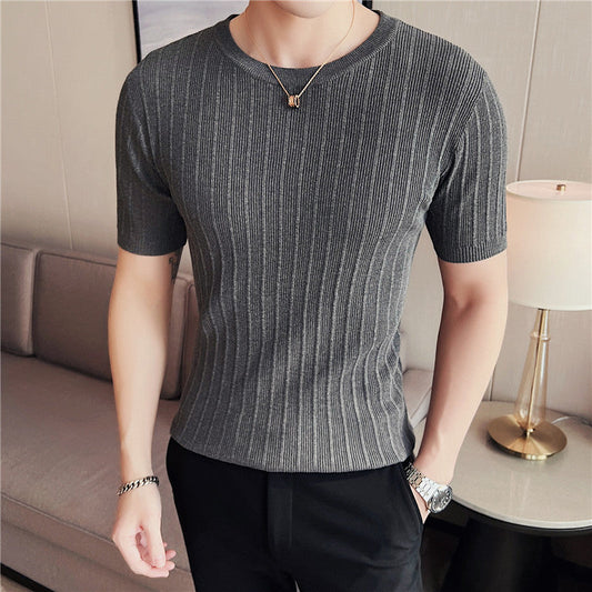 Herren Slim Fit Strickpullover – Ideal für Frühling und Herbst
