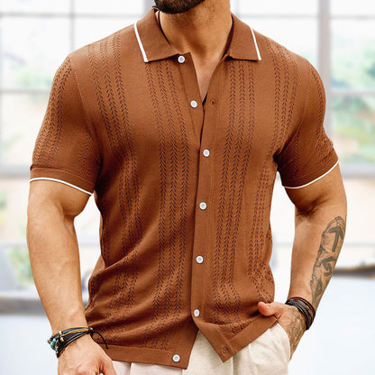 Herren Polo-Shirt mit kurzen Ärmeln und Knopfleiste - Ideal für den Sommer