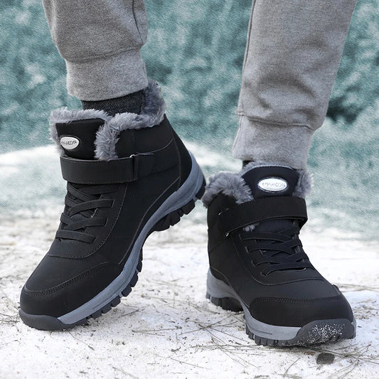 Herren-Winterstiefel mit wasserdichtem Obermaterial und rutschfester Sohle