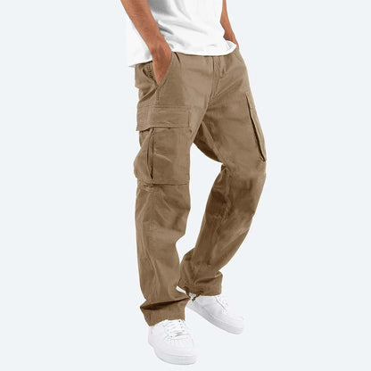 Herren Cargo-Hose mit Mehreren Taschen I Ideal für Frühling und Herbst