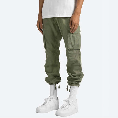 Herren Cargo-Hose mit Mehreren Taschen I Ideal für Frühling und Herbst