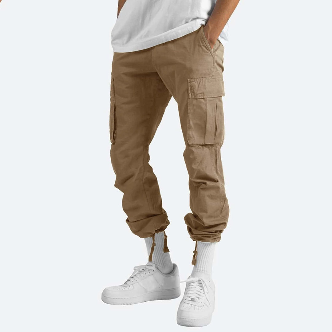 Herren Cargo-Hose mit Mehreren Taschen I Ideal für Frühling und Herbst
