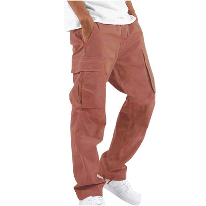 Herren Cargo-Hose mit Mehreren Taschen I Ideal für Frühling und Herbst