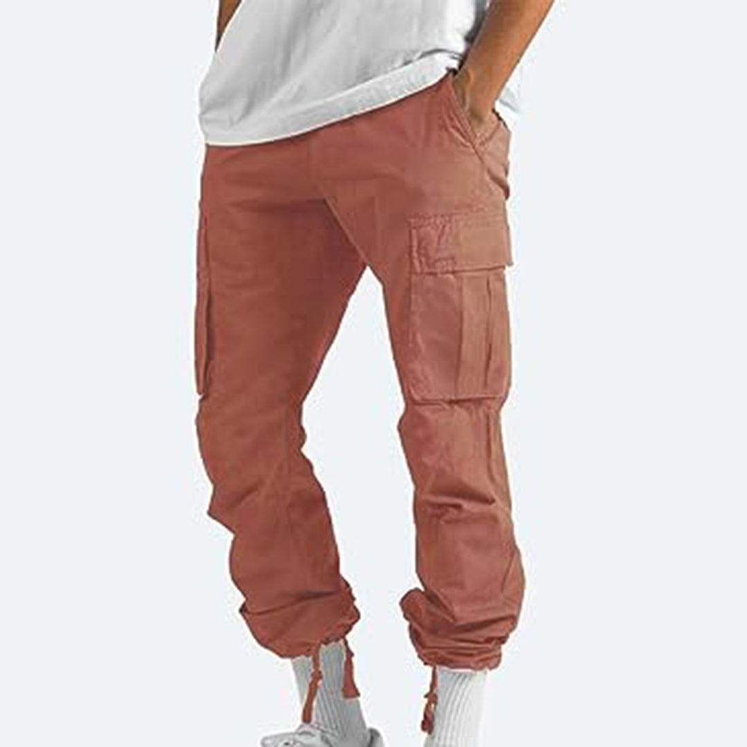 Herren Cargo-Hose mit Mehreren Taschen I Ideal für Frühling und Herbst