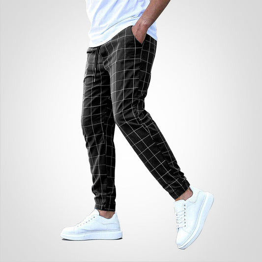 Karierte Vintage-Hose für Herren - Ideal für Herbst & Winter