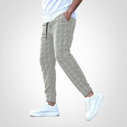Karierte Vintage-Hose für Herren - Ideal für Herbst & Winter